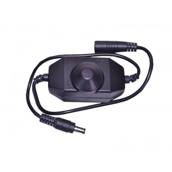LED диммер 6A 72W 12V Black (Mini,провод)